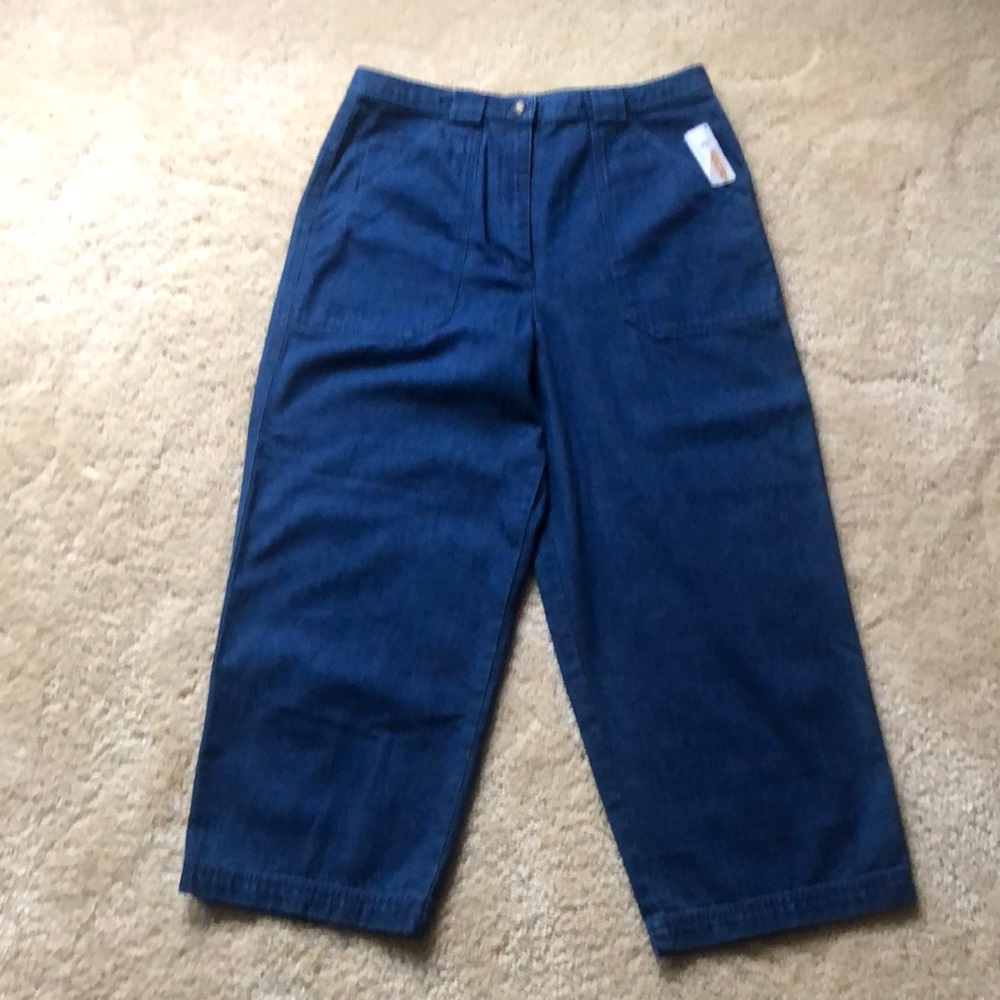 Women’s Talbots Denim Capris, size 8 petite, NWT